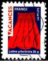France Poste AA Obl Yv: 319 Mi:4666 Vacances Matelas Pneumatique (Lign.Ondulées) - Used Stamps