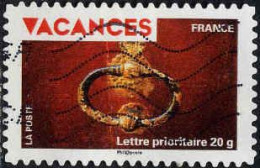 France Poste AA Obl Yv: 326 Mi:4673 Vacances Heurtoir De Porte (Lign.Ondulées) - Used Stamps