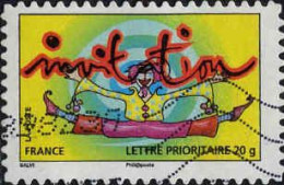 France Poste AA Obl Yv: 350 Mi:4727 Salvi Invitation Clown (Lign.Ondulées) - Used Stamps