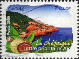 France Poste AA Obl Yv: 304 Mi:4649 Corse La Châtaigne (Lign.Ondulées) - Gebraucht