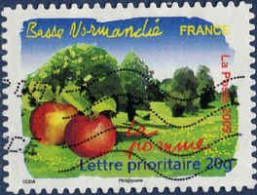 France Poste AA Obl Yv: 299 Mi:4644 Basse Normandie La Pomme (Lign.Ondulées) - Used Stamps