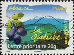 France Poste AA Obl Yv: 291 Mi:4636 Alsace La Quetsche (Lign.Ondulées) - Oblitérés