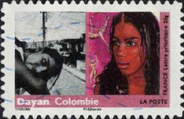 France Poste AA Obl Yv: 280 Mi:4626 Dayan Colombie (Lign.Ondulées) - Used Stamps