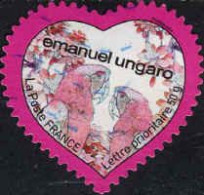 France Poste AA Obl Yv: 266 Mi:4587 Emanuel Ungaro Cœur (Lign.Ondulées) - Used Stamps