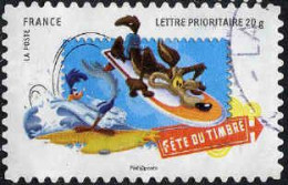 France Poste AA Obl Yv: 268 Fête Du Timbre Vil Coyotte & Bip-Bip (cachet Rond) - Usati