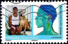 France Poste AA Obl Yv: 274 Mi:4620 Helena Etats-Unis (Lign.Ondulées) - Used Stamps