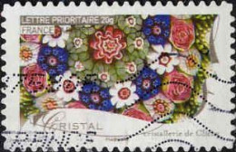 France Poste AA Obl Yv: 264 Mi:4582 Cristal Cristallerie De Clichy (Lign.Ondulées) - Used Stamps