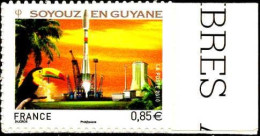 France Poste AA N** Yv: 470 Mi:4925 Soyouz En Guyane Bord De Feuille - Unused Stamps