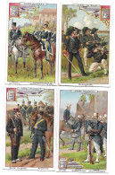 S 215, Liebig 6 Cards, Armée Italienne (one Corner Has Small Damage) (ref B3) - Liebig