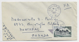 FRANCE 18FR CHEVERNY SEUL LETTRE FM POSTE AUX ARMEES 17.10.1955 POUR LA CANADA TARIF SPECIAL - 1921-1960: Periodo Moderno