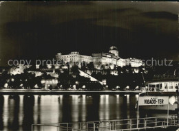 72408012 Budapest Die Burg  Schiff Anlegestelle Budapest - Hongrie