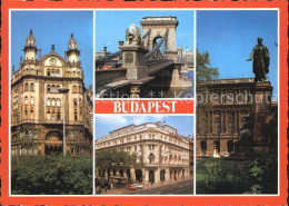 72407870 Budapest Gebaeude Innenstadt Denkmal Kettenbruecke Loewenstatue Budapes - Ungarn