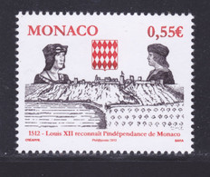 MONACO N° 2819 ** MNH Neuf Sans Charnière, TB (Lot CV) Indépendance De Monaco - 2012 - Nuevos