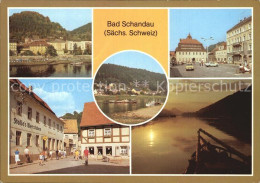 72407379 Bad Schandau Teilansicht Markt Poststr Dampferanlegestelle Ebepartie Ba - Bad Schandau