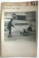 Photo Ancienne - Snapshot - CHAMONIX - Hiver - Luge - Patinoire - Sport - Orte