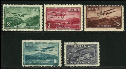 ● ROMANIA 1931 ֍ PAESAGGI ️● P.A.  N. 14 / 18 Usati ️● Serie Completa ● Cat. 14,00 € ️● Lotto N. 1501 ️● - Used Stamps