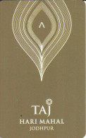 INDIA   KEY HOTEL   Taj Hari Mahal Jodhpur - Hotel Keycards