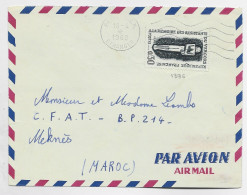 FRANCE N° 1336 SEUL LETTRE FM MEC SECAP PARIS B.C.M. 18.4.1962 ETRANGER POUR MAROC - Algerienkrieg