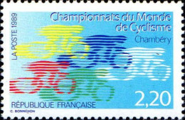 France Poste N** Yv:2590 Mi:2721 Championnat Du Monde De Cyclisme Chambéry (Thème) - Cycling