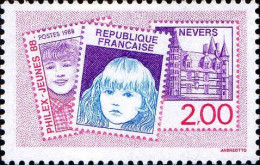 France Poste N** Yv:2529 Mi:2664 Philex-Jeunes 88 Nevers (Thème) - Briefmarkenausstellungen