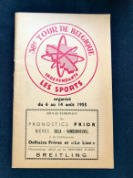 Programme De Course Courses Velo Championnat 38èm Tour De Belgique 1955 - Sport Cyclisme - Programmes