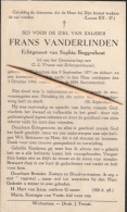 Wolvertem, 1943, Frans Verlinden, Buggenhout - Devotion Images