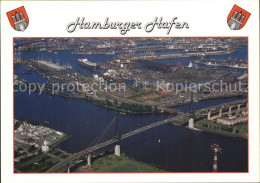 72406931 Hamburg Hafen Koehlbrandbruecke Fliegeraufnahme Hamburg - Andere & Zonder Classificatie