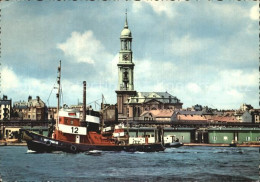 72406918 Hamburg Hafen Michaeliskirche Fischkutter Hamburg - Sonstige & Ohne Zuordnung