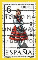 España. Spain. 1969. Edifil # 1908. Traje Regional. Orense - Used Stamps