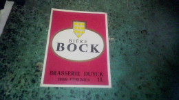Hergnies  étiquette Ancienne De Bière Du Nord  Bière  Bock Brasserie Duycks - Cerveza