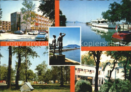 72406879 Fonyod Fuerdoe Hotel Camping Statuen Plattensee Anleger Motorboot Ungar - Ungheria