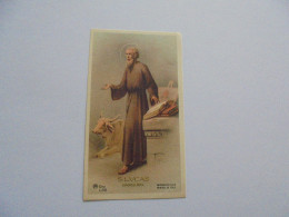 S Lucas Luc Evangeslista Mage Pieuse Religieuse Holly Card Religion Saint Santini Sint Sancta Sainte - Devotion Images