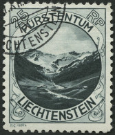 LIECHTENSTEIN 98A O, 1930, 25 Rp. Naafkopf, Gezähnt L 101/2, Pracht, Mi. 45.- - Other & Unclassified