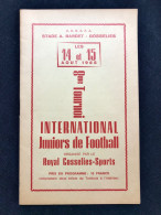 Programme Foot Football Tournoi International Juniors 1965 Royal Gosselies Sports - Programas