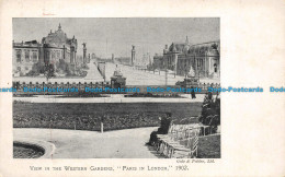 R148965 View In The Western Gardens. Paris In London 1902. Gale And Polden - Other & Unclassified