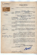 VP23.126 - GUADELOUPE X LE HAVRE 1936 - Requête / Ordonnance - Capitaine Godefroy GOUIN, Navire Français ¨  CARAIBE ¨ - Trasporti