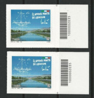 ● 2020 ITALIA ֍ Il Nuovo Ponte Di Genova San Giorgio ● Serie Completa ● 2 Valori Con Codice A Barre ️● - Barcodes