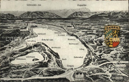 72406362 Ammersee Reliefkarte Mit Woerth- Und Pilsensee  Achselschwang - Autres & Non Classés