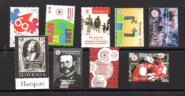 SLOVENIA - SELECTION OF  9 MEDICAL STAMPS  MINT NEVER HINGED, SG CAT £15.20 - Slovenië