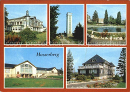 72406191 Masserberg Hotel Kurhaus Rennsteigwarte Springbrunnen Kurpark FDGB Erho - Masserberg