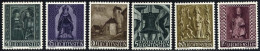 LIECHTENSTEIN 374-76,386-88 **, 1958/9, Weihnachten, 2 Prachtsätze, Mi. 30.- - Autres & Non Classés