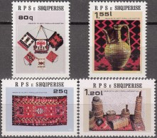 ALBANIA 1982, ART, HANDICRAFTS, COMPLETE, MNH SERIES With GOOD QUALITY, *** - Albanie