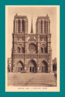 75 Paris Notre Dame Façade Éditions Braun - Notre Dame Von Paris