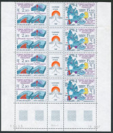 TAAF - PA N°139A  - 2F20+15F10 GEOLOGIE EN ANTARCTIQUE - BLOC DE 4 - TRIPTYQUES  - COIN DATE 18.9.87 - Unused Stamps