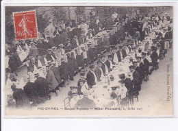 PRE-en-PAIL: Banquet Populaire, Hôtel Poussard 1907 - Très Bon état - Pre En Pail