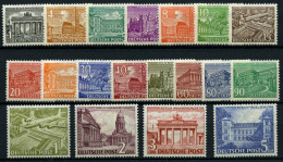 BERLIN 42-60 **, 1949, Bauten, Prachtsatz, Mi. 750.- - Unused Stamps