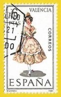 España. Spain. 1971. Edifil # 2014. Traje Regional. Valencia - Used Stamps