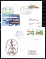 2001 Munich - Wroclaw - Munich   Lufthansa First Flight, Erstflug, Premier Vol ( 1 Card + 1 Envelope ) - Otros (Aire)