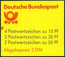 ZUSAMMENDRUCKE MH 22ah **, 1987, Markenheftchen Burgen Und Schlösser, 2. Deckelseite: WWF, Mit Zählbalken, Pracht, Mi. 6 - Andere & Zonder Classificatie