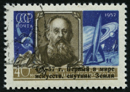 SOWJETUNION 2026 O, 1957, 40 K. Sputnik I, Pracht, Mi. 35.- - Used Stamps